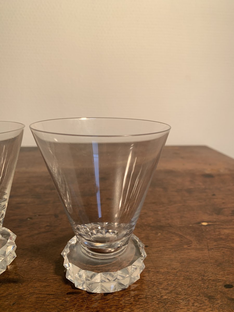 Saint Louis, Verre Cristal à Eau, Modèle Diamant-photo-3