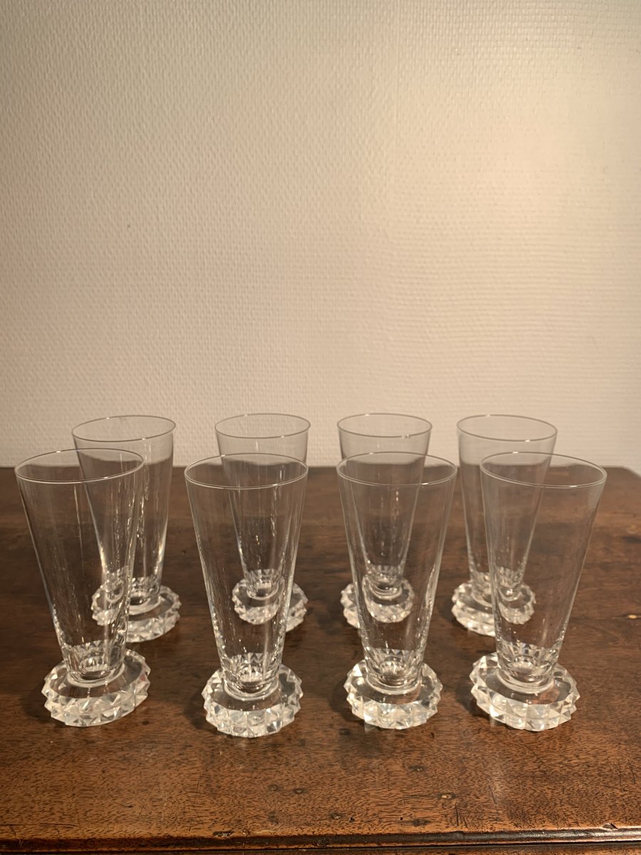 Saint Louis, Flute à Champagne, Modèle Diamant-photo-2