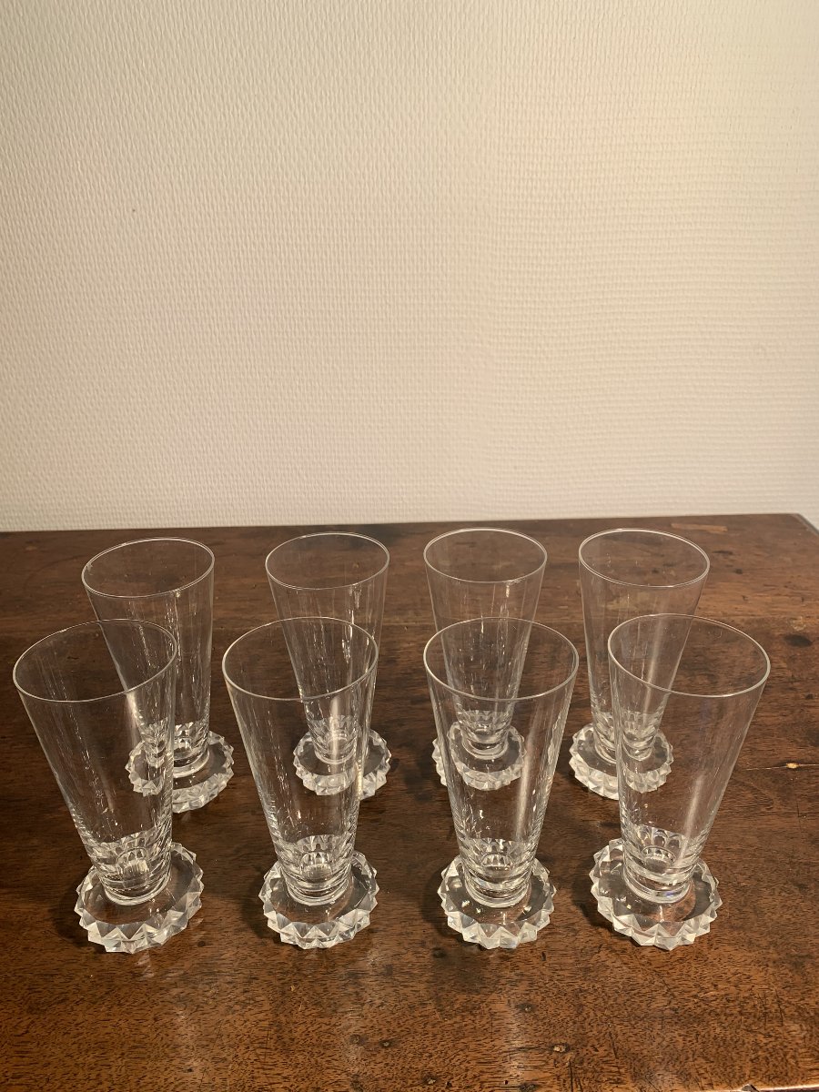 Saint Louis, Flute à Champagne, Modèle Diamant-photo-1
