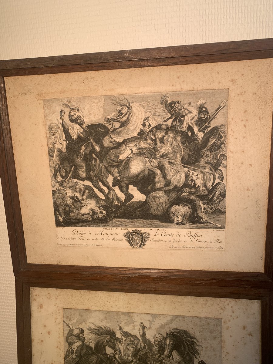 Engraving XVIII: The Lion Hunt, After Rubens-photo-1