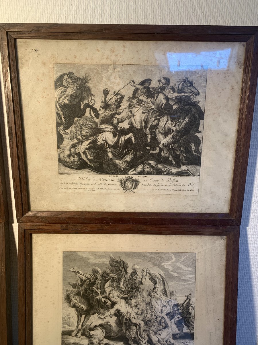 Engraving XVIII: The Lion Hunt, After Rubens-photo-4