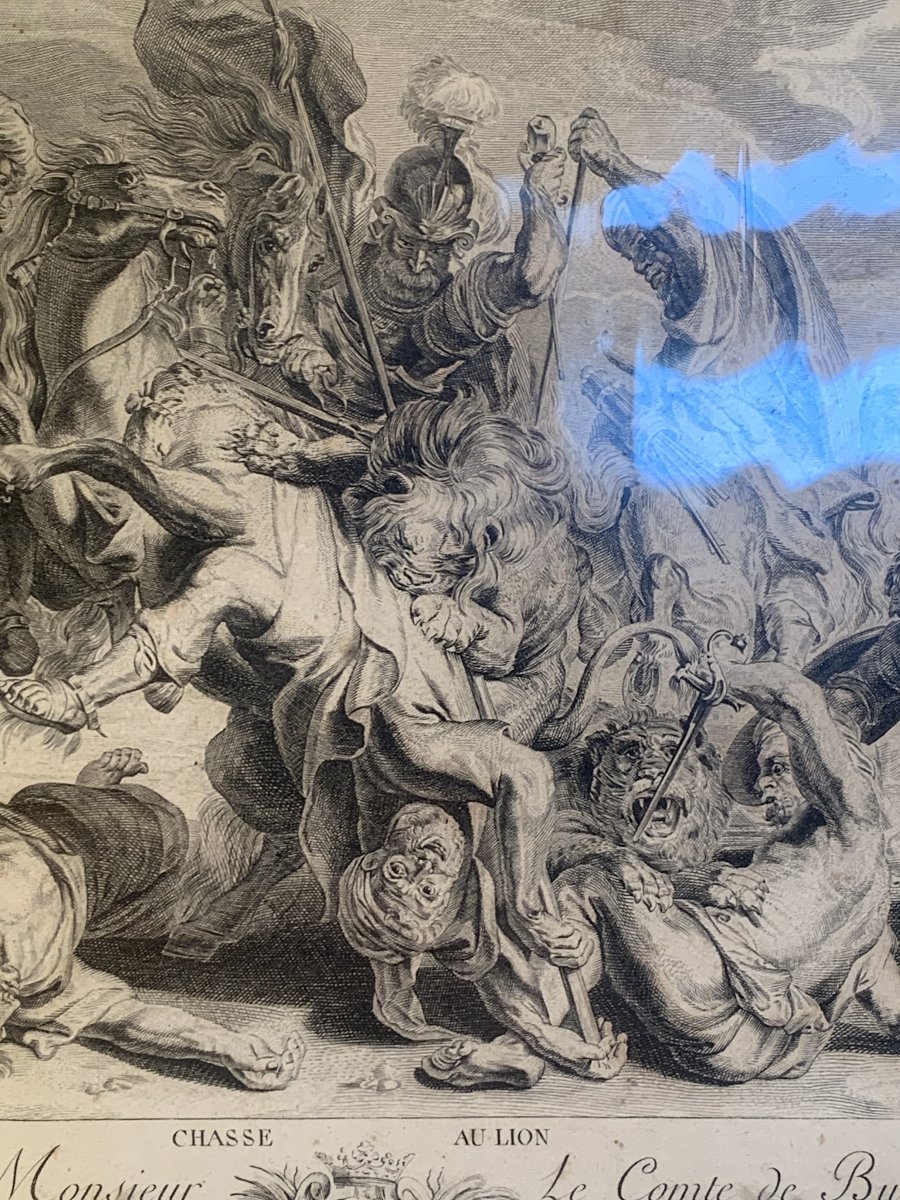 Engraving XVIII: The Lion Hunt, After Rubens-photo-5