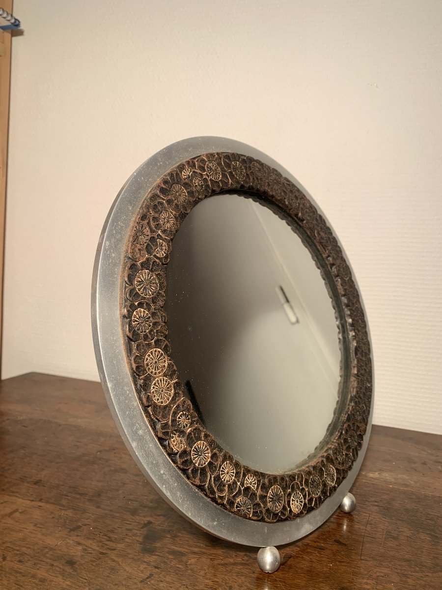 Art Deco Mirror  Maison Les Riceys  Circa 1930-photo-2