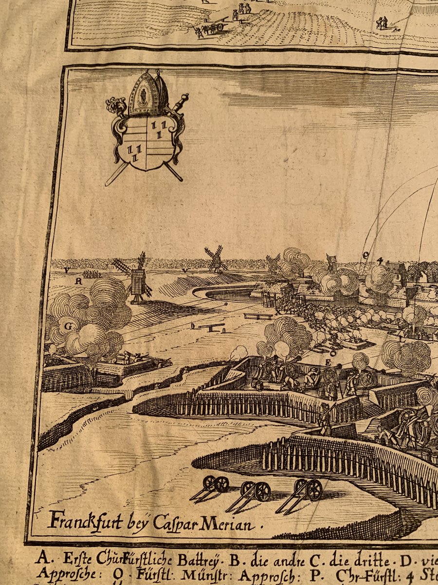 Engraving XVIII North Rhine-westphalia - Münster  Caspar Merian-photo-8