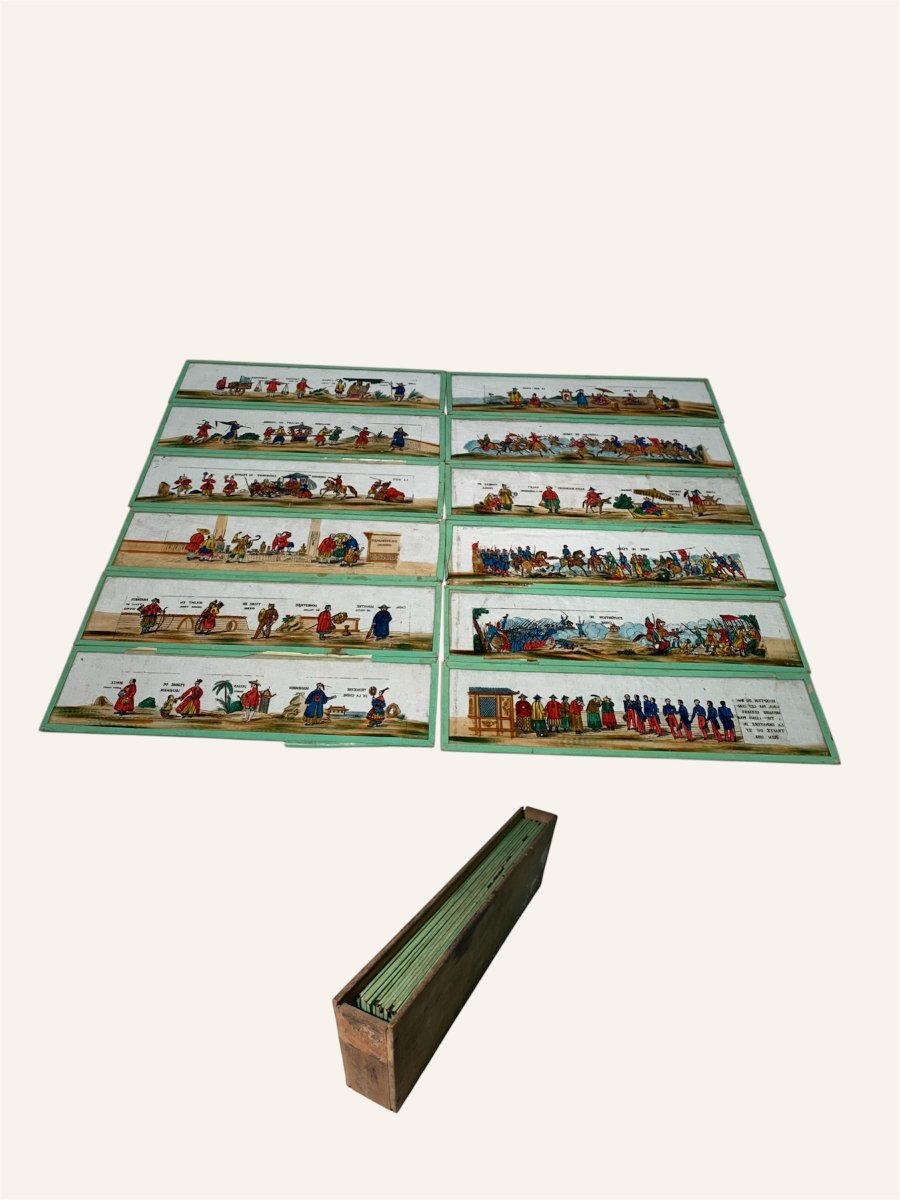 Plaque Lanterne Magique Expedition Chine Collection