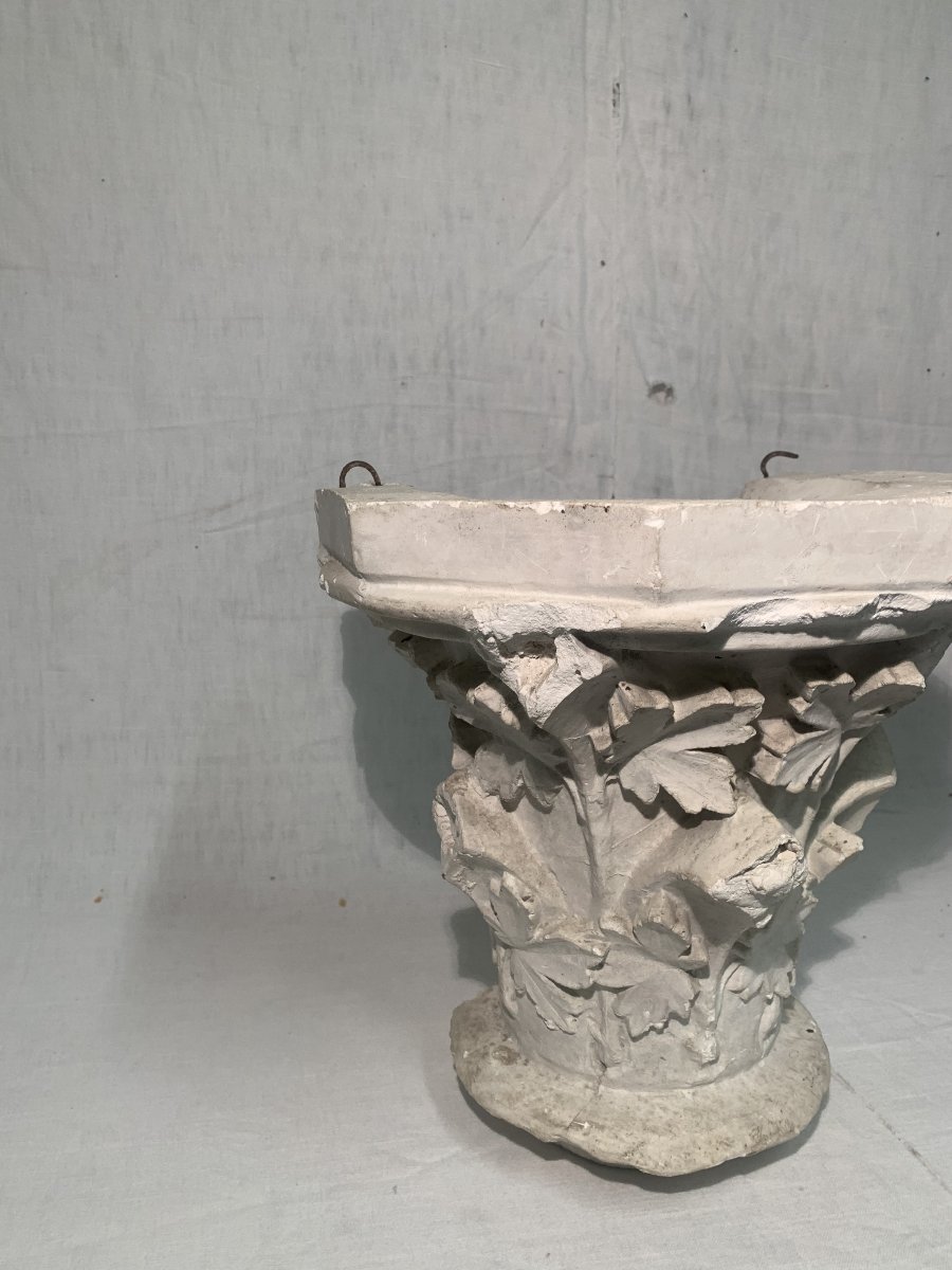 19th-century Corinthian Capital In Plaster-photo-6