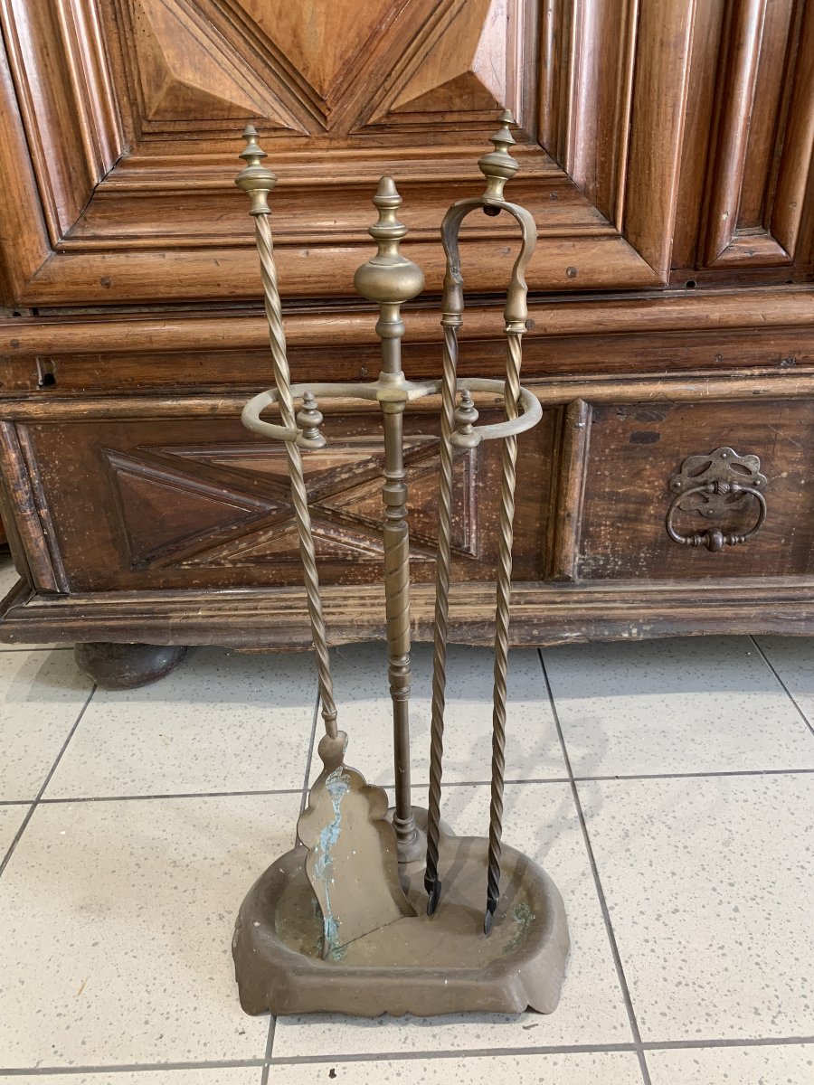 Grandry Sons Fireplace Servant, 19th Century-photo-4