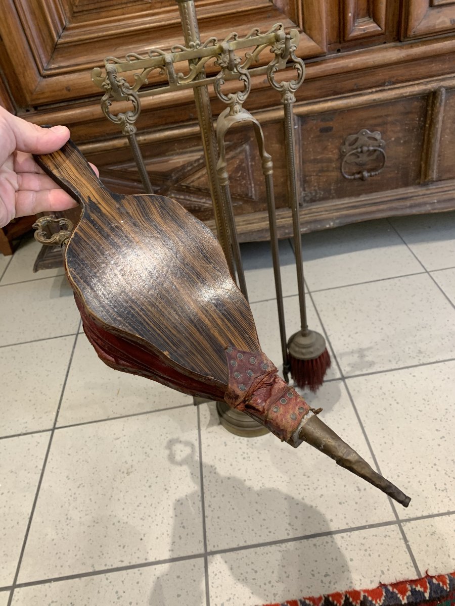 19th-century Bronze Fireplace Stand-photo-2