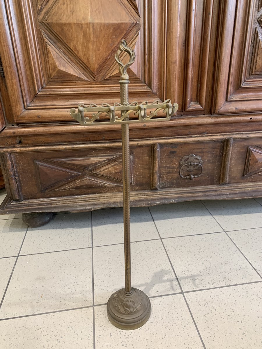 19th-century Bronze Fireplace Stand-photo-6