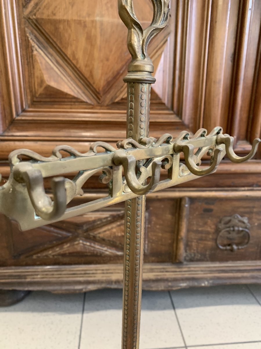 19th-century Bronze Fireplace Stand-photo-7