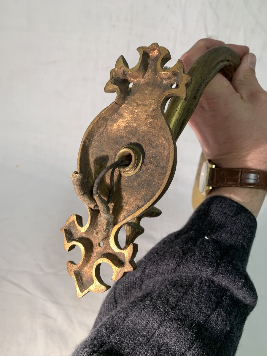 Applique Daum Pate de Verre Art Nouveau Luminaire-photo-2
