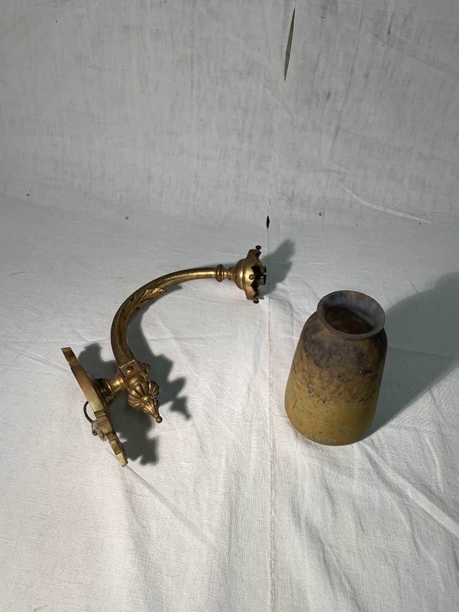 Applique Daum Pate de Verre Art Nouveau Luminaire-photo-8