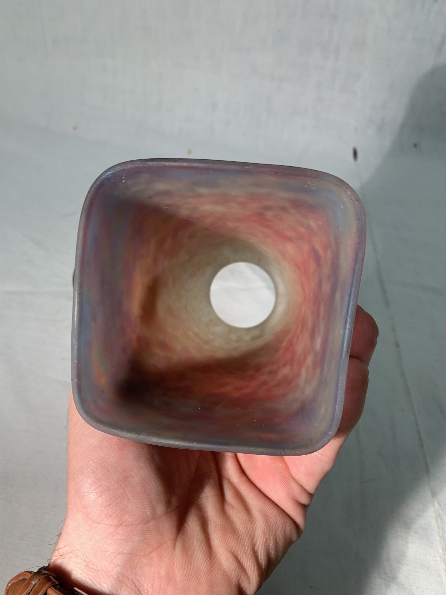 Applique Muller Freres Pate de Verre Art Déco Luminaire-photo-1