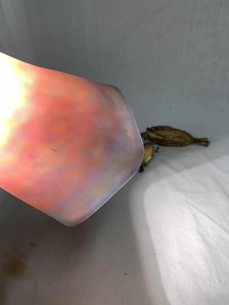 Applique Muller Freres Pate de Verre Art Déco Luminaire-photo-4