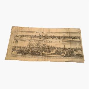 Engraving XVIII North Rhine-westphalia - Münster Caspar Merian