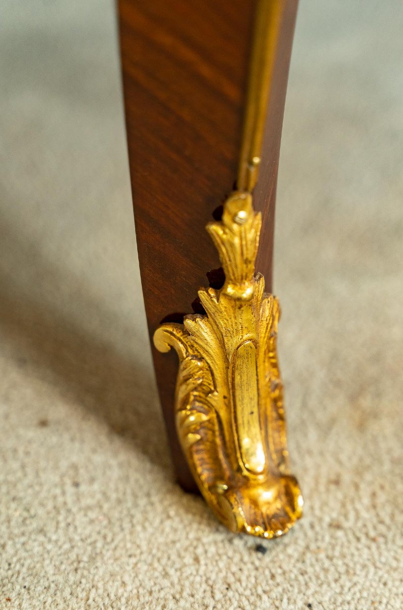Chardonnay, Cabinetmaker- Regency Style Commode Inlaid With Flower Sheaves.circa 1890.-photo-4