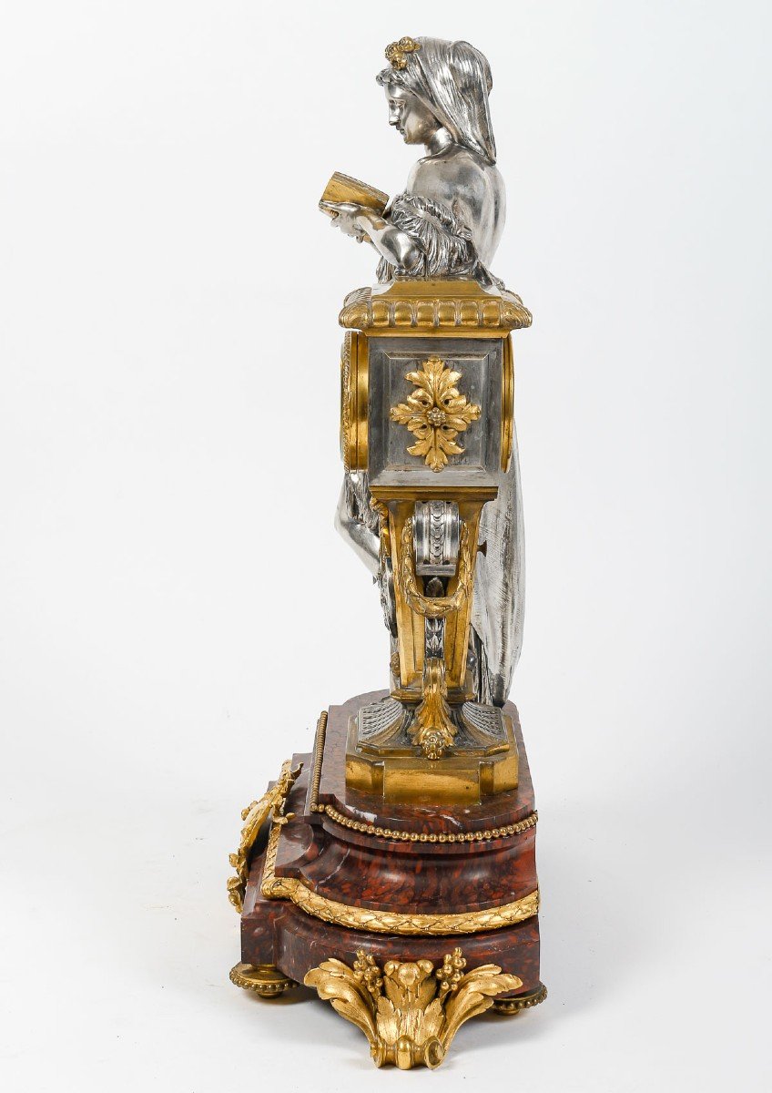 Lemerle-charpentier, Paris- Vestal And Bacchanal. Ceremonial Garnish In Gilt-silver Bronze-photo-6