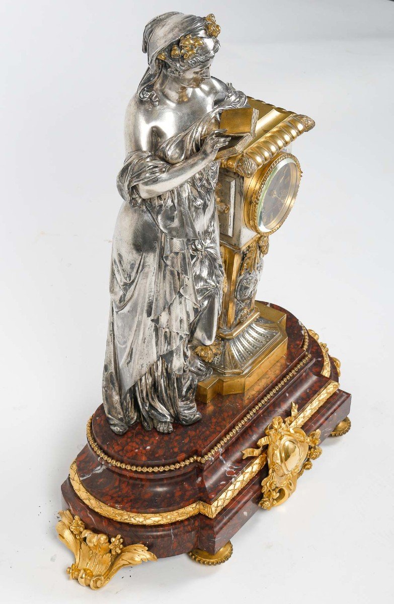 Lemerle-charpentier, Paris- Vestal And Bacchanal. Ceremonial Garnish In Gilt-silver Bronze-photo-8