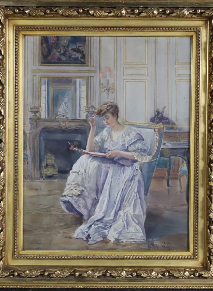 Henry Tenre (1854-1926) - Watercolorist, Around 1907. -photo-2