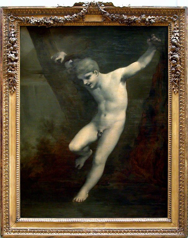 Restoration Clock With "young Zephyr" By Prudhon, Circa 1820-photo-1