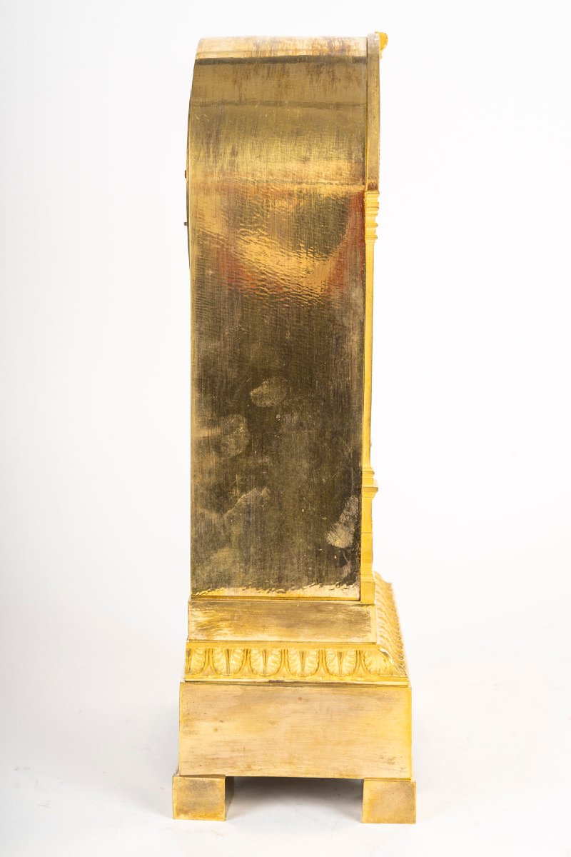 Restoration Clock With "young Zephyr" By Prudhon, Circa 1820-photo-2