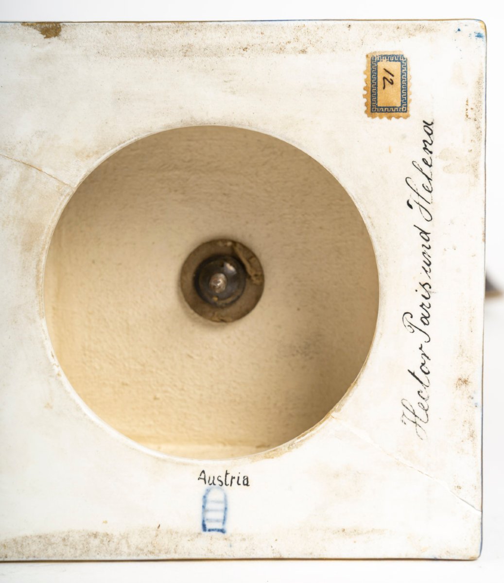 A.KAUFMANN (D'après)- Paire de Vases d'ornement en porcelaine de VIENNE. XIXe-photo-6