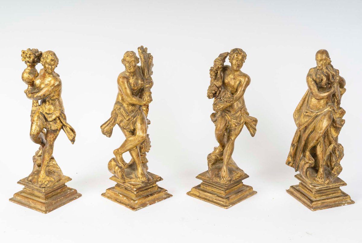 Statuette Of The 4 Seasons. Early 18th Century.-photo-3