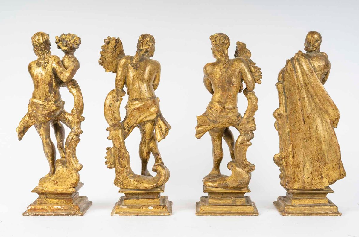 Statuette Of The 4 Seasons. Early 18th Century.-photo-4