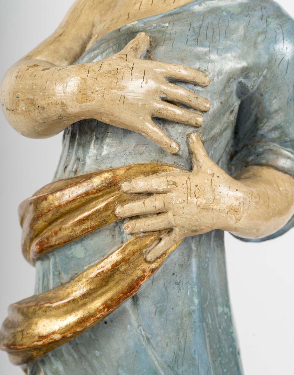 ALLEMAGNE DU SUD ou AUTRICHE- Anges danseurs d'Epoque Baroque, début du XVIIIe-photo-4