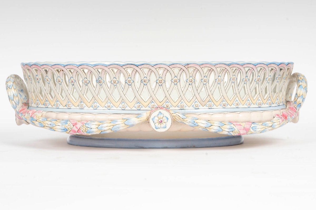 SURTOUT DE TABLE EN PORCELAINE-photo-2