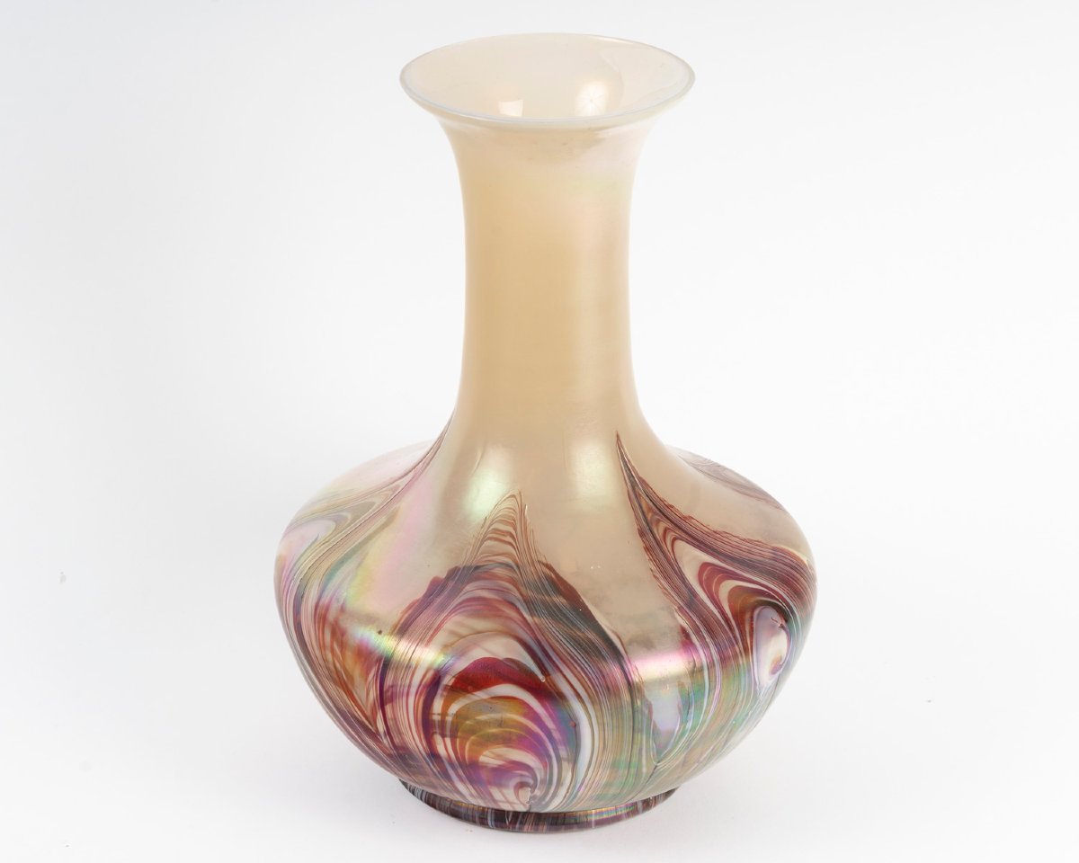 Vase en verre irisé de la maison Loetz (?)-photo-3