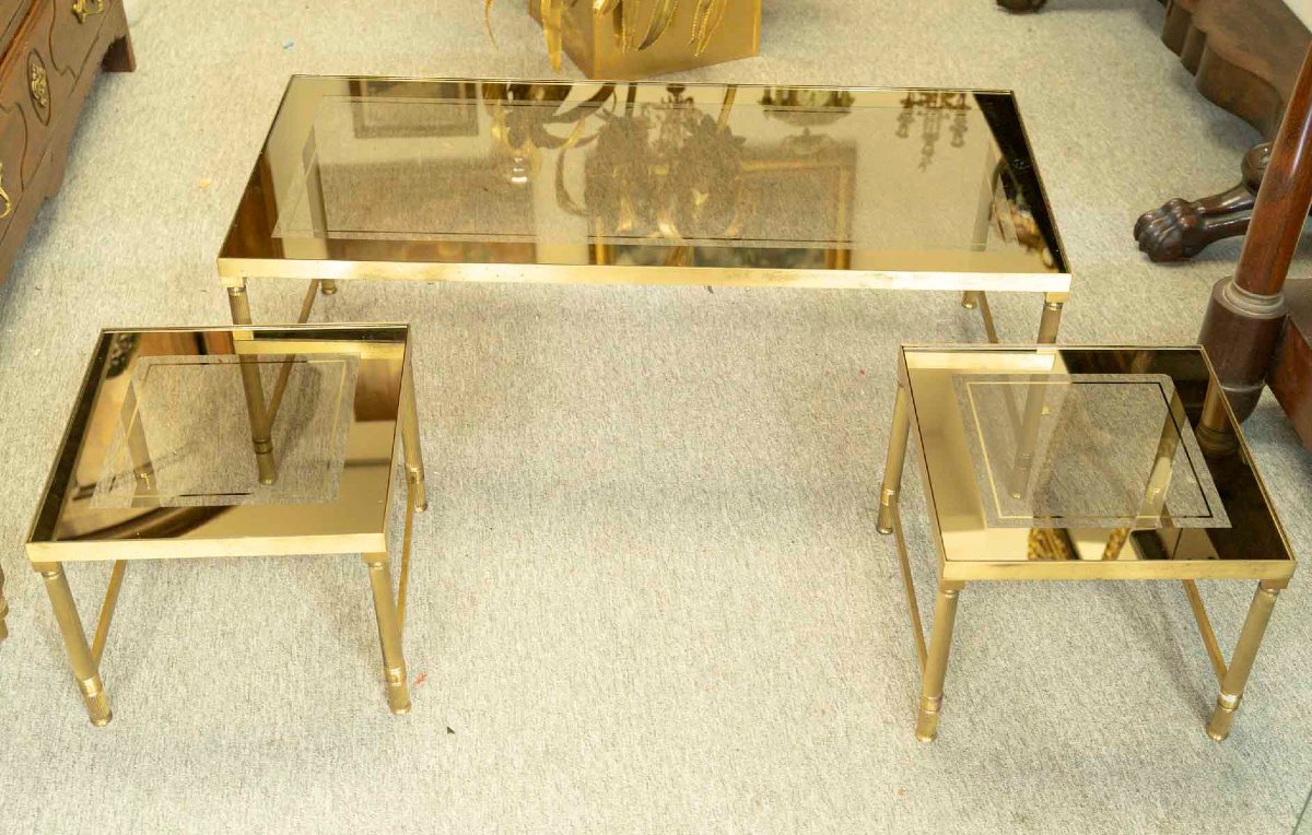 MAISON BAGUES ou RAMSEY - Tables Gigognes des Années 1950-photo-3