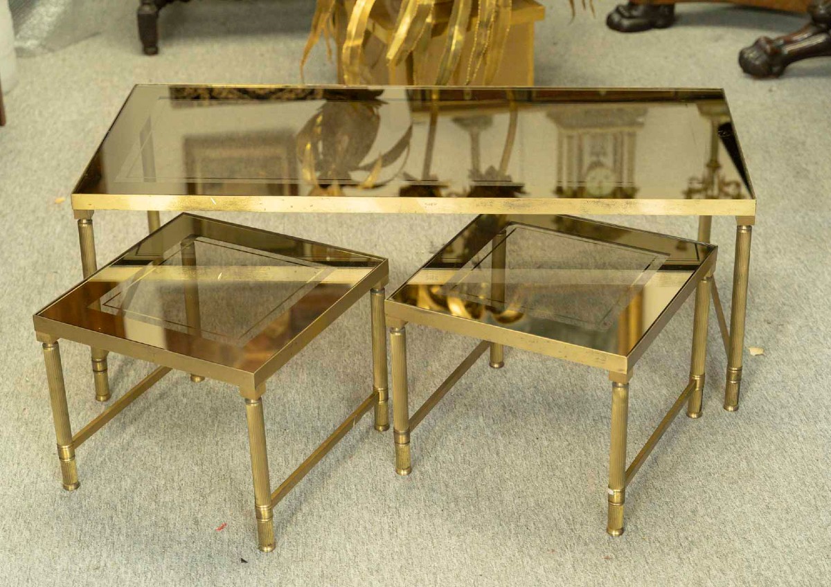 MAISON BAGUES ou RAMSEY - Tables Gigognes des Années 1950