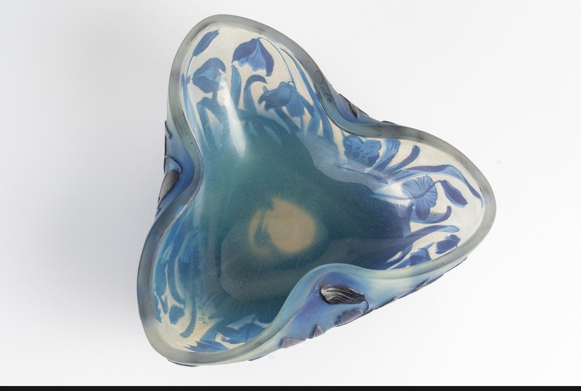 E.galle (1846-1904)-crocus Bleus, Cup. Between 1898-1904-photo-3