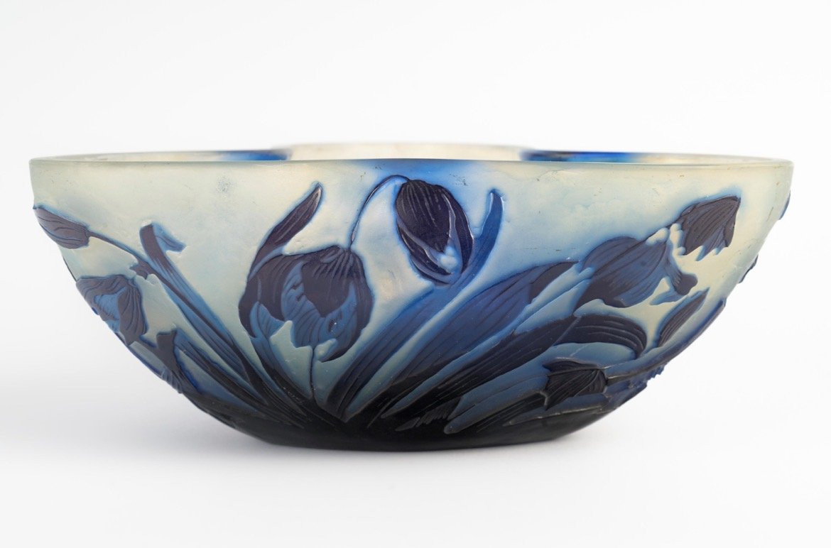 E.galle (1846-1904)-crocus Bleus, Cup. Between 1898-1904-photo-4