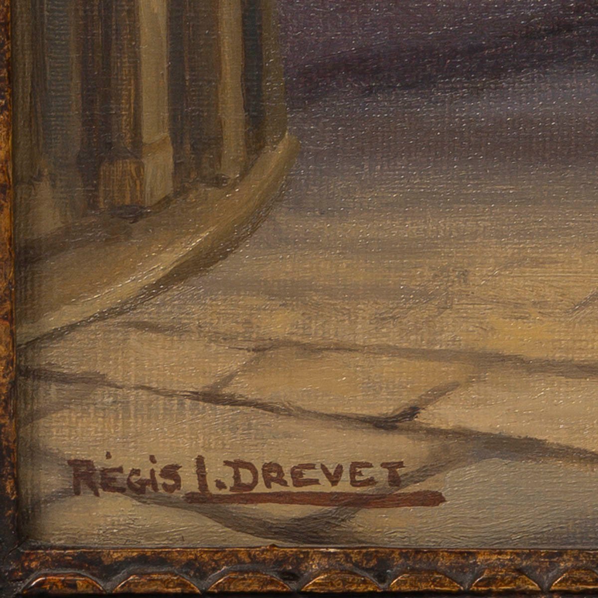 Chapelle Absidiale De La Cathédrale De Chartres By Drevet. Oil On Canvas-photo-4