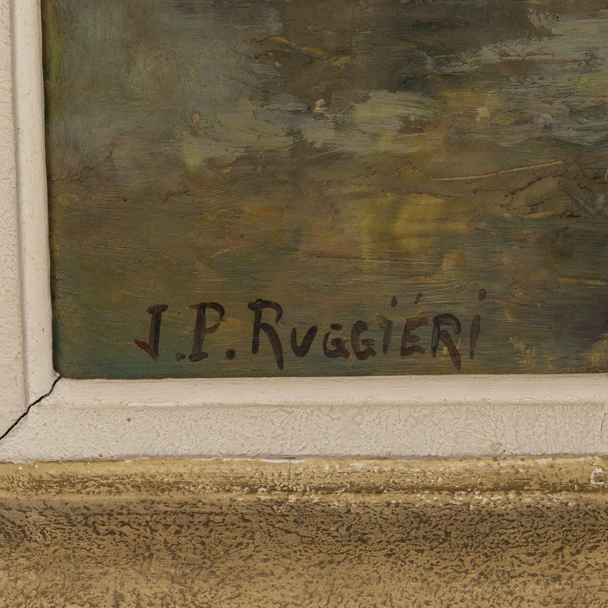 COMPOSITION FLORALE PRINTANIERE PEINTE PAR J P RUGGIERI-photo-3