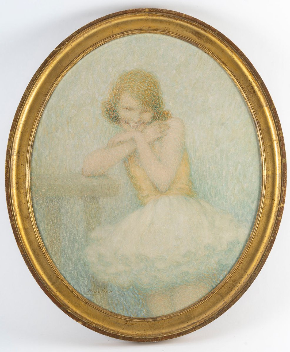 Lucien Boulier (20th Century) Young Dancer - Intimate Portrait