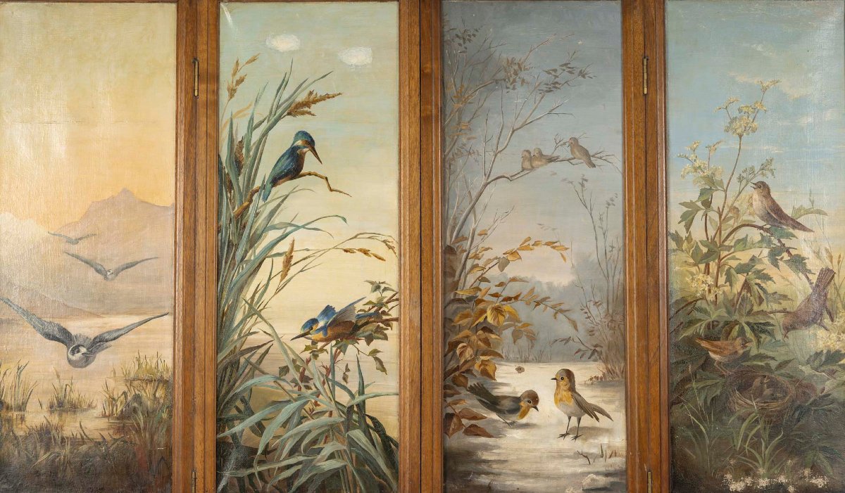 Bird Screen - Early 20th Century-photo-2
