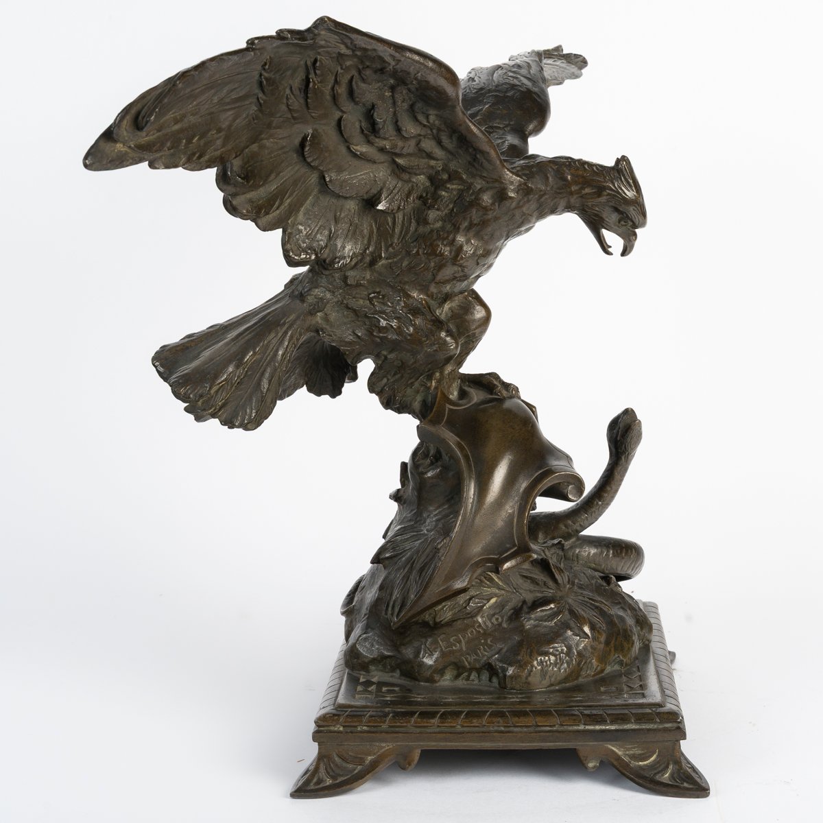 Bronze animalier signé Esposito, fin du XIXe siècle / début du XXe siècle-photo-4