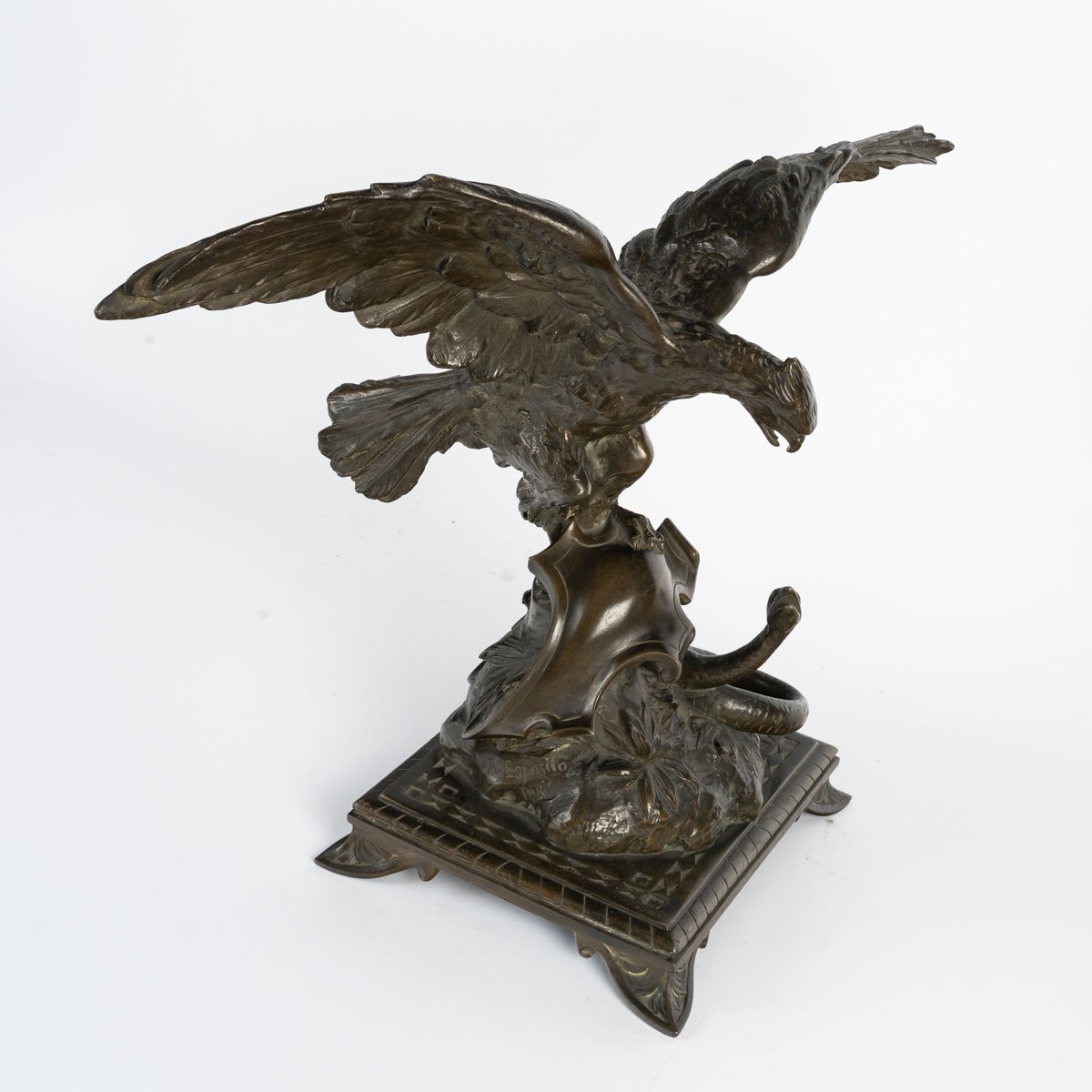 Bronze animalier signé Esposito, fin du XIXe siècle / début du XXe siècle-photo-5
