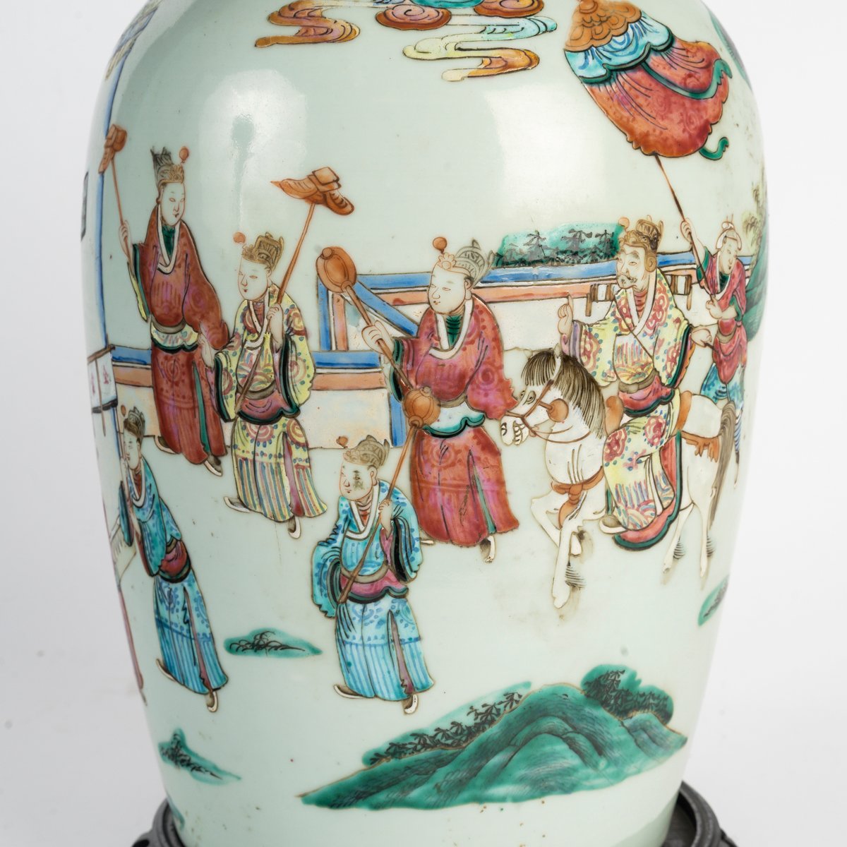 China, 19th Century—polychrome Glazed Porcelain Ginger Jar Decorated With A Wedding Scene-photo-3