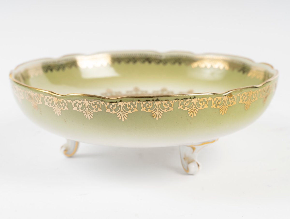 coupe en porcelaine de Vienne à décor de moissons. XIX  siècle-photo-2