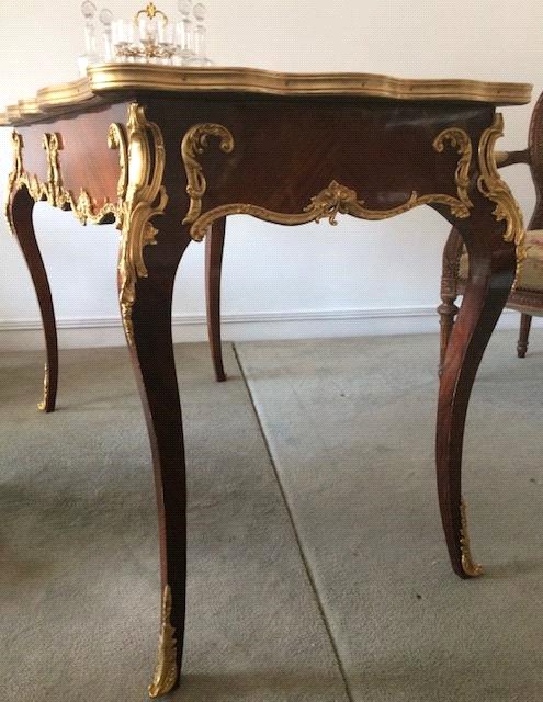 Louis XV Style Middle Flat Desk-photo-2