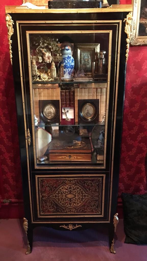 Collector's Showcase From Napoleon III In Boulle Marquetry-photo-2