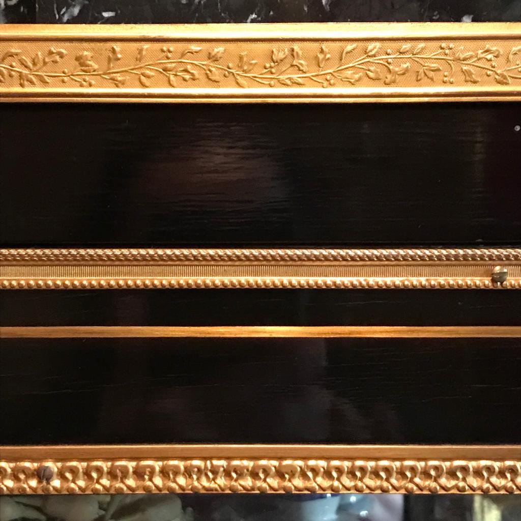Vitrine De Collectionneur d'Epoque Napoléon III En Marqueterie Boulle -photo-2