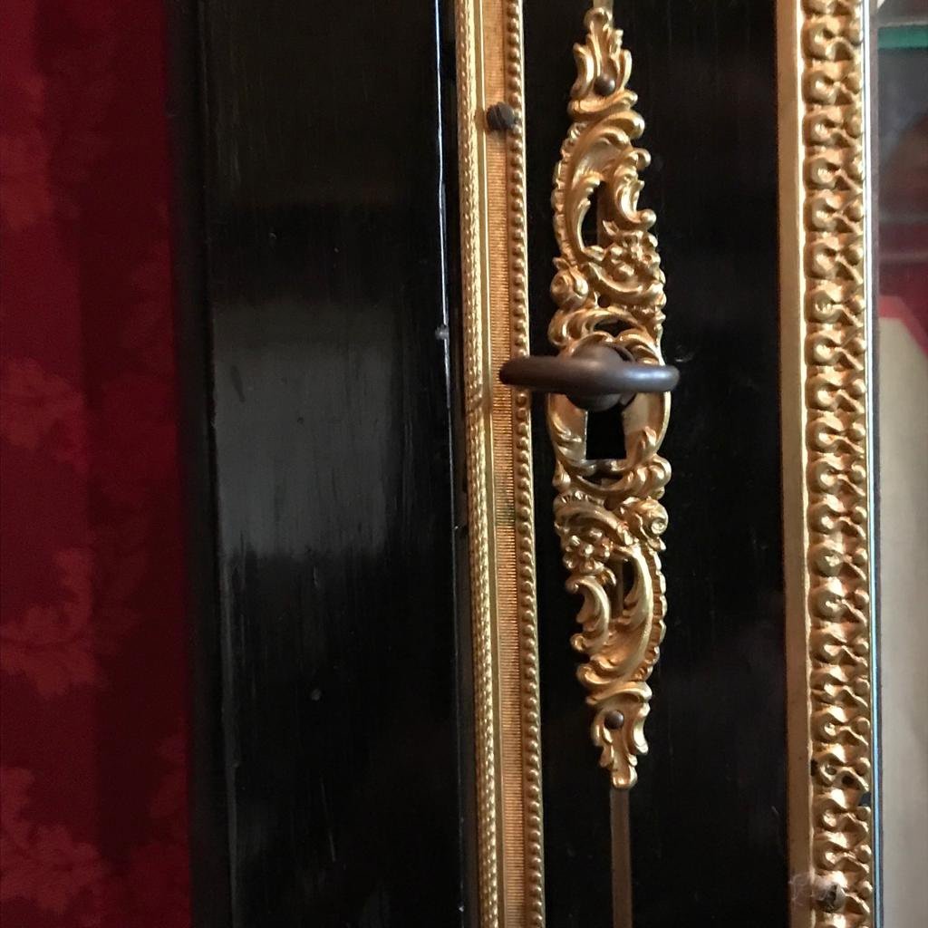 Collector's Showcase From Napoleon III In Boulle Marquetry-photo-4