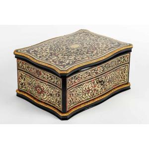 Tahan Supplier To The King, In Paris - Beautiful And Large Box In Boulle Marquetry.circa 1850