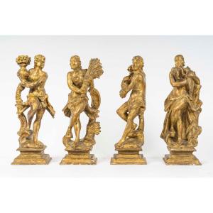 Statuette aux 4 saisons. Debut XVIII.