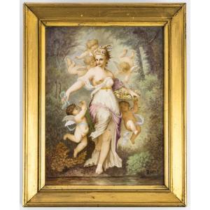 Porcelain Painting. 19th Century